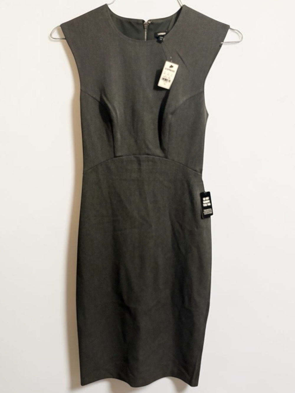 Express Gray Midi Dress